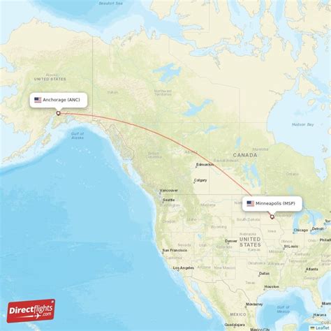 anchorage to msp|Direct (non